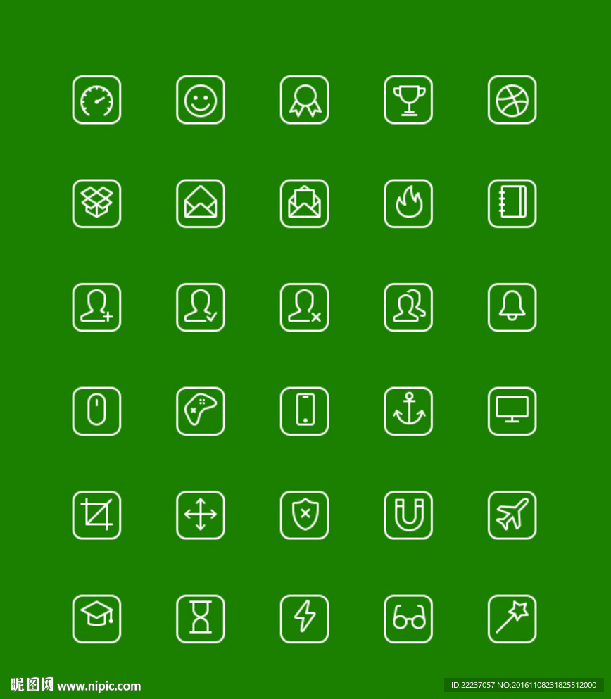 按钮图标标志标识icons