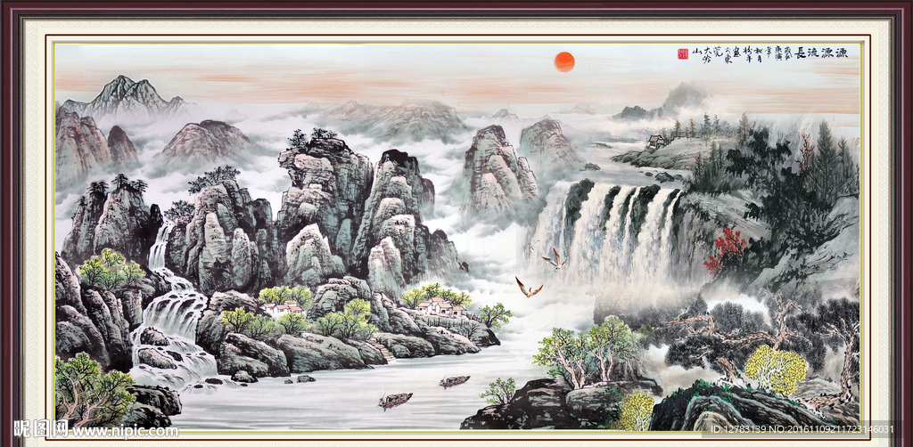 国画山水画