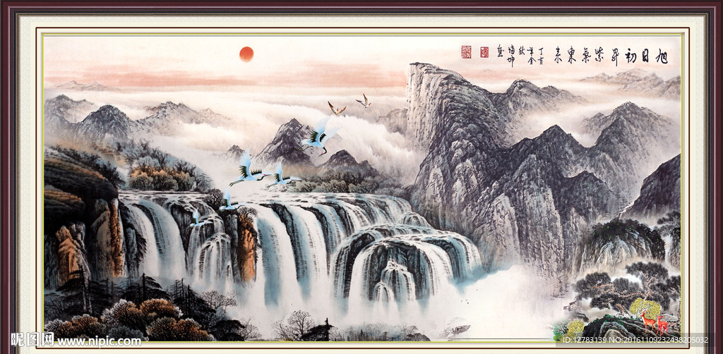 巨幅山水画