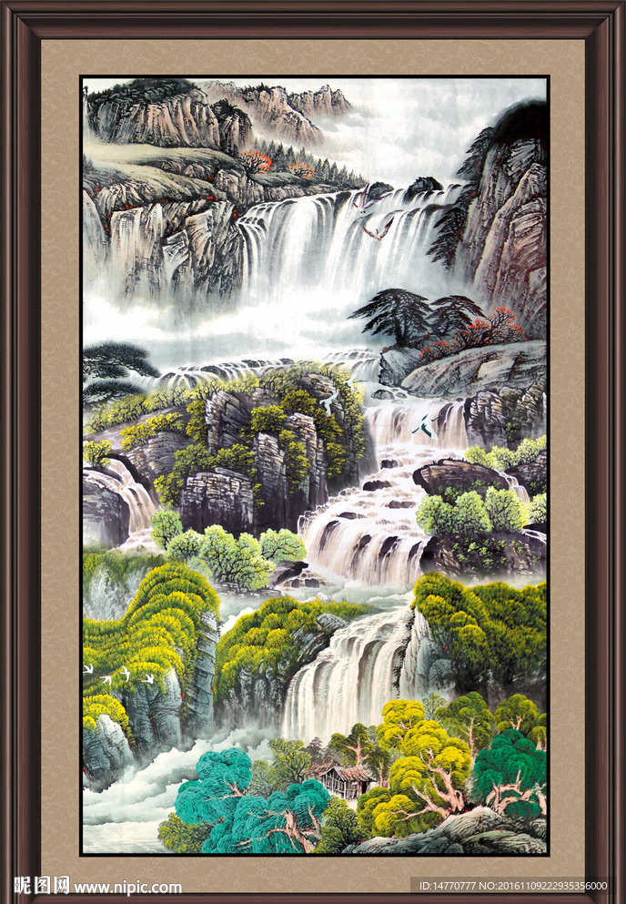 水墨山水画