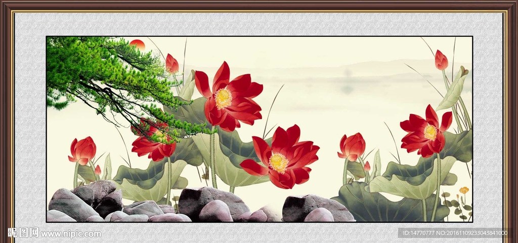 荷花图