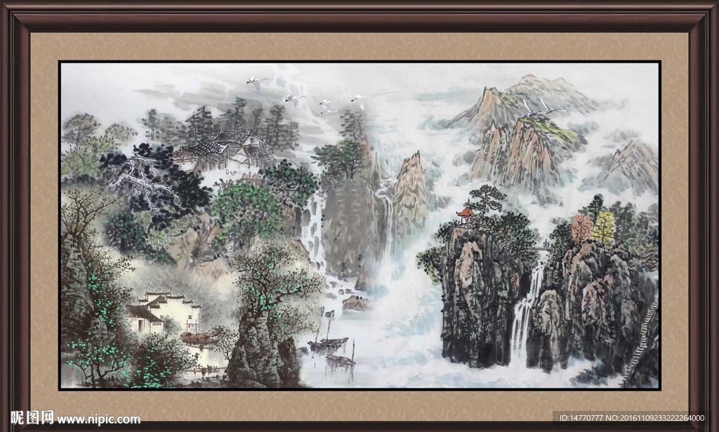 水墨山水画