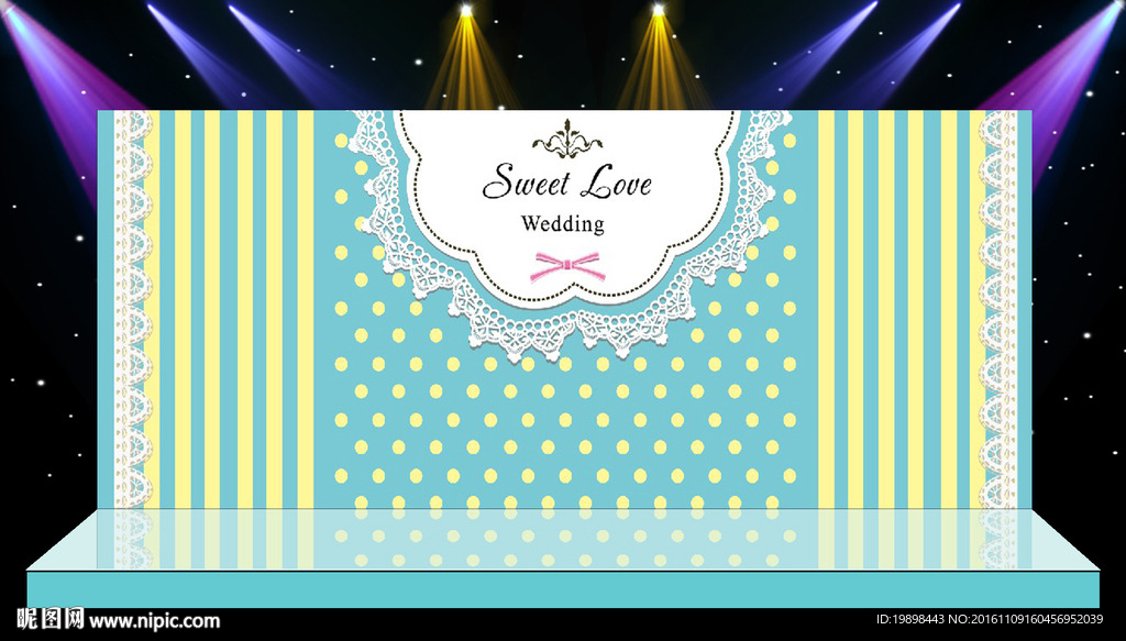 喷绘打印 婚礼背景 蒂芙尼蓝婚