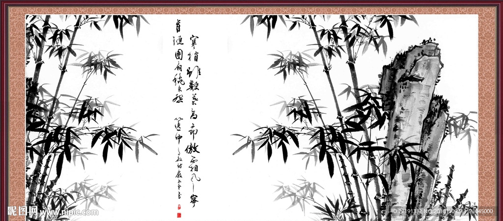 竹子装饰画