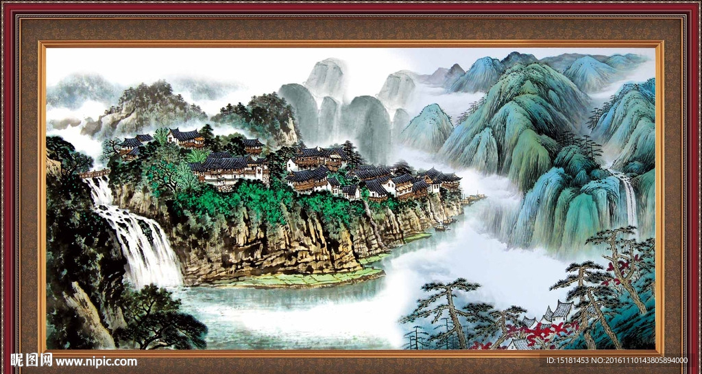 巨幅山水画