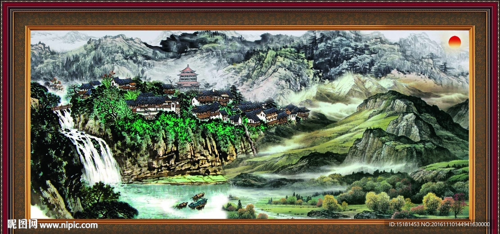 巨幅山水画