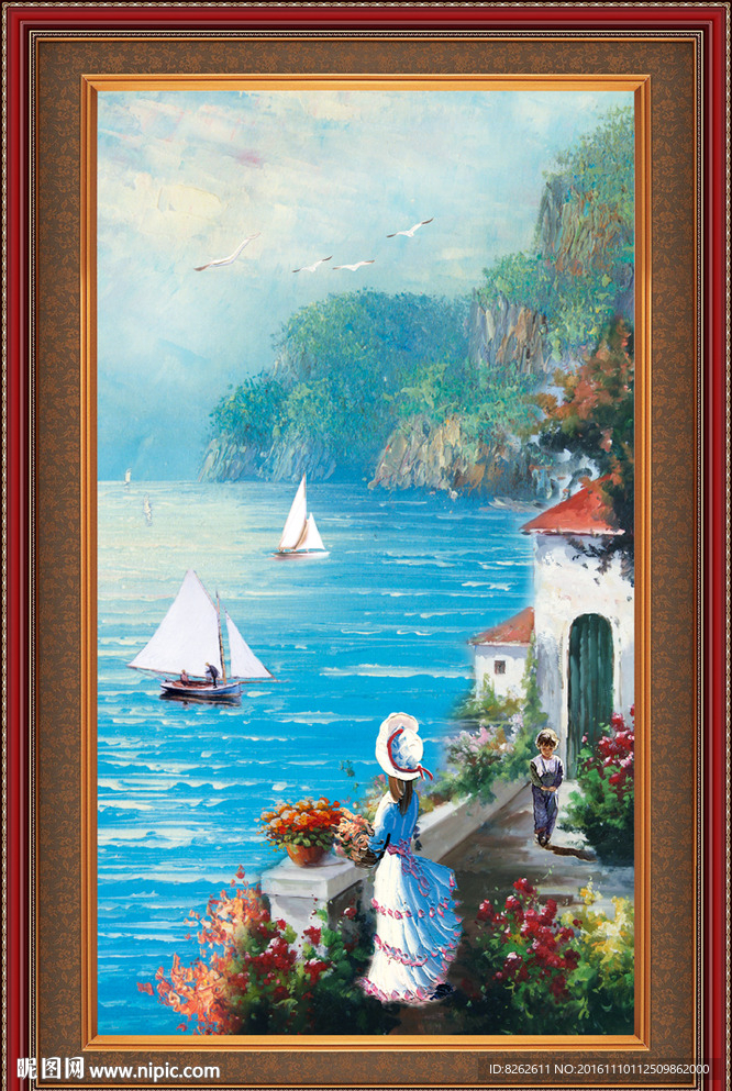 地中海油画