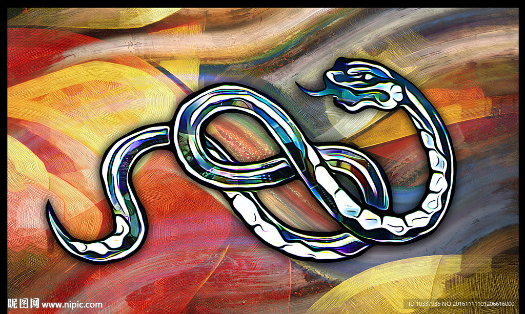 蛇插画图片