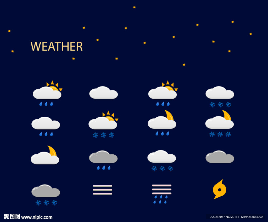 天气图标weather ico
