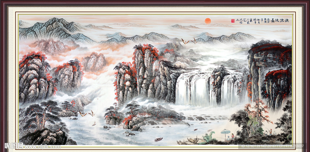 巨幅山水画