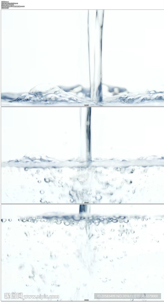 倒满清澈的泉水