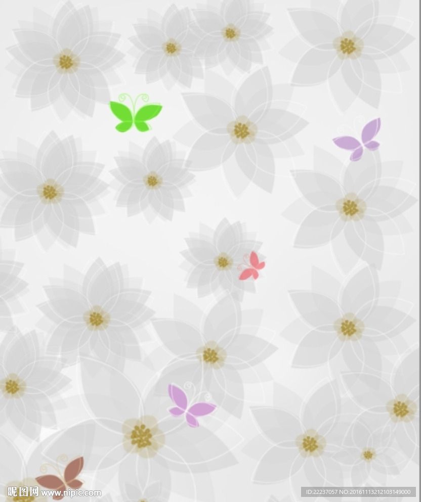 蝴蝶花朵花纹纹理纹路底纹