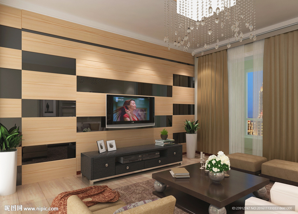 简约隐形门客厅