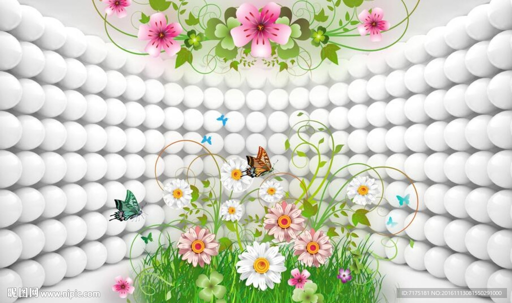 3D背景 花藤