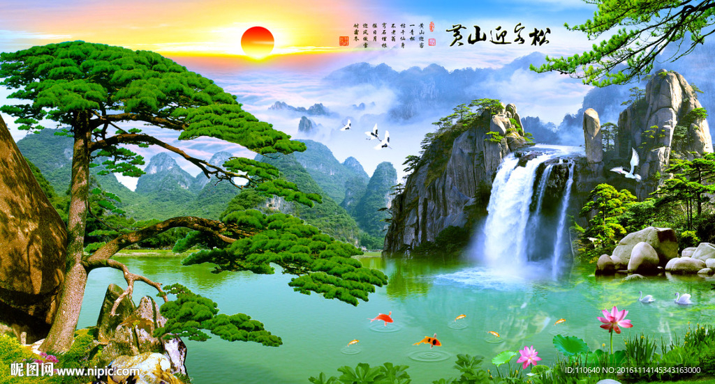 黄山迎客松