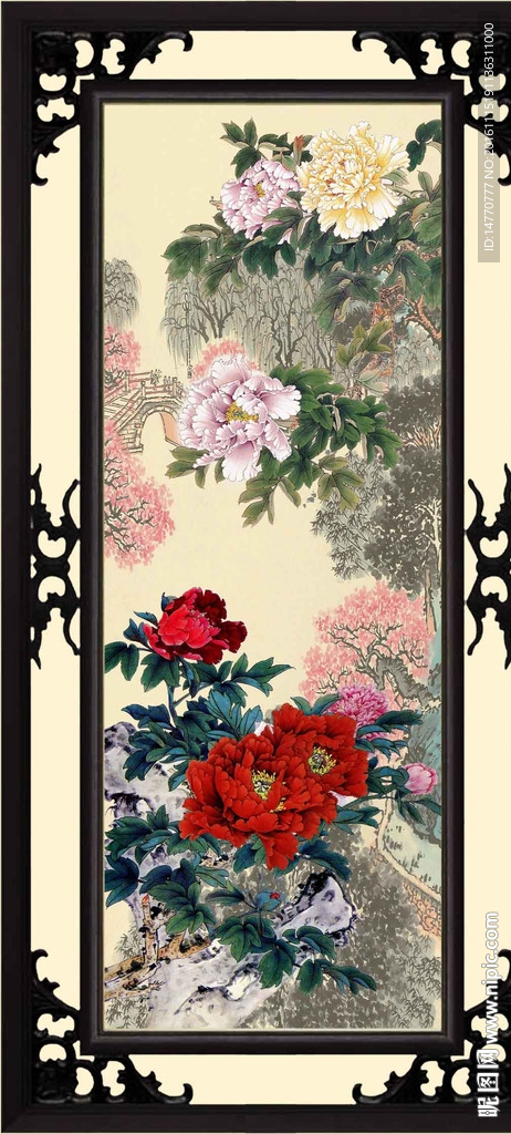 国画牡丹