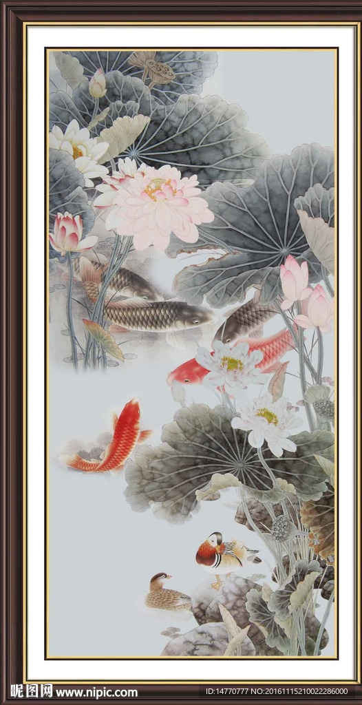 水墨荷花