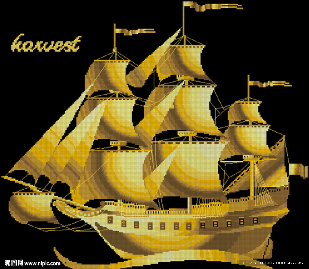 满载而归十字绣