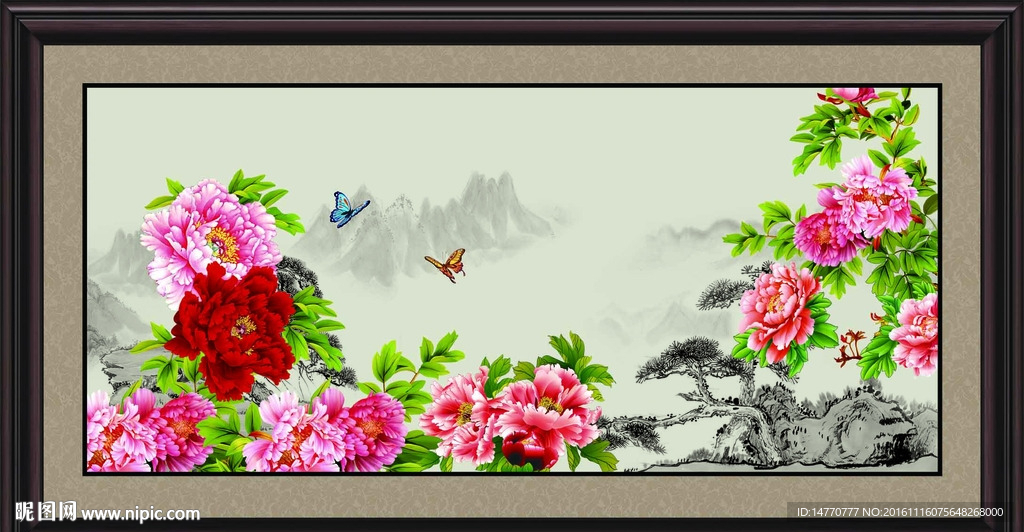 国画牡丹
