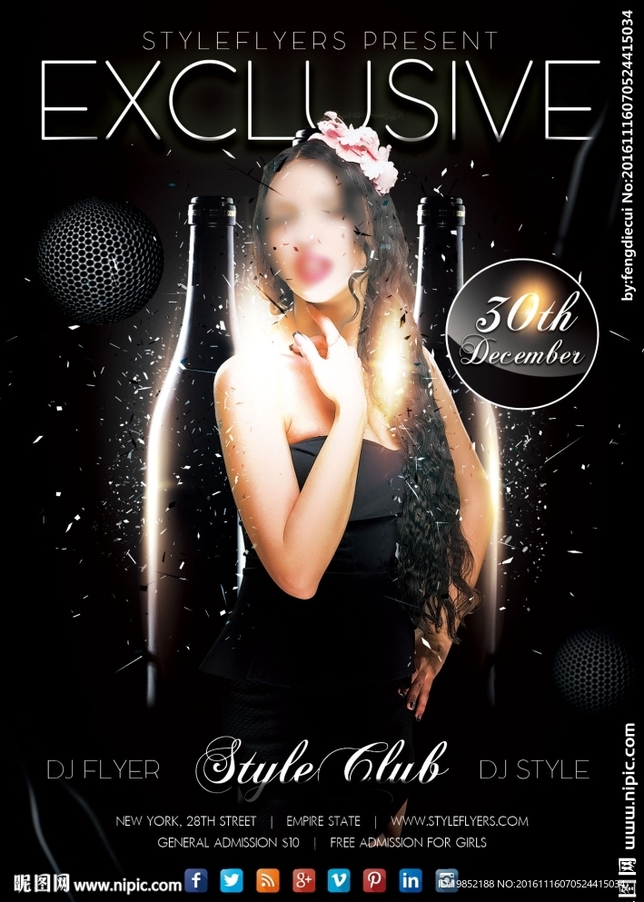 黑色香槟明星海报