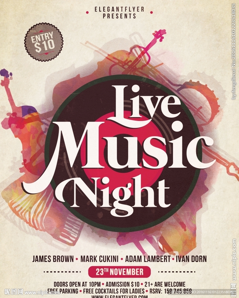 LIVE音乐海报