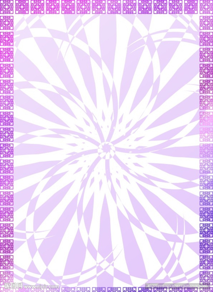 紫罗兰花-美容证书纹