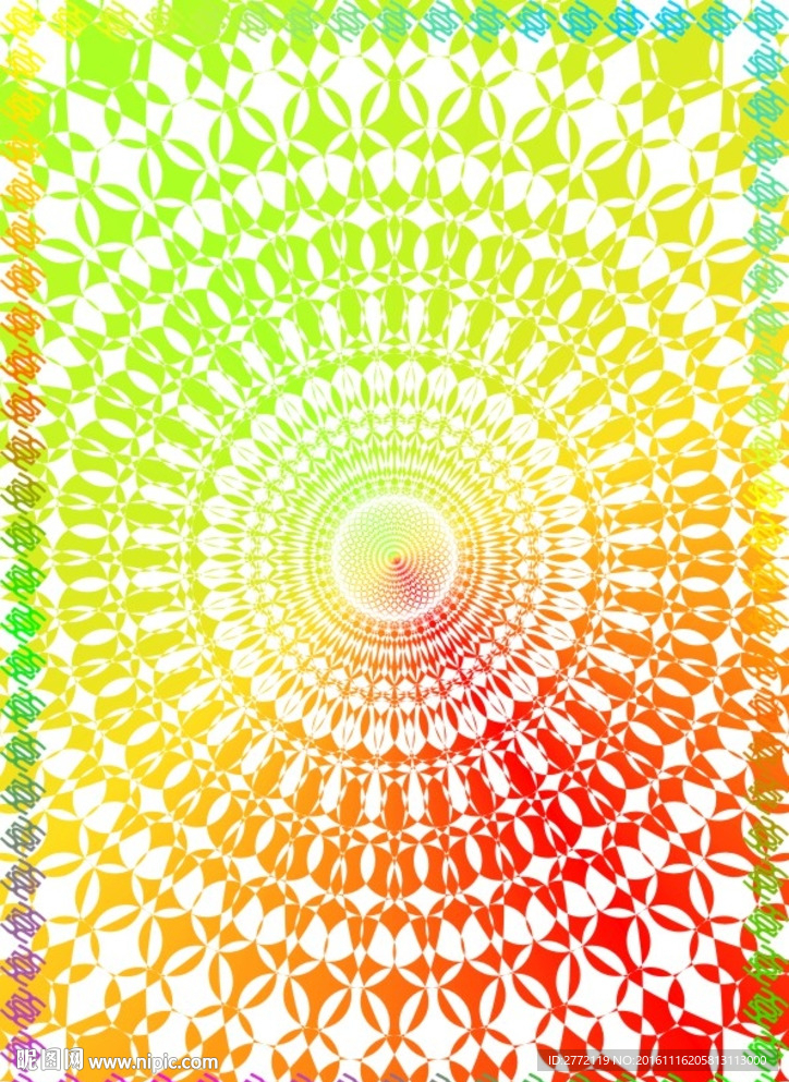 彩色拼盘-产品证书纹