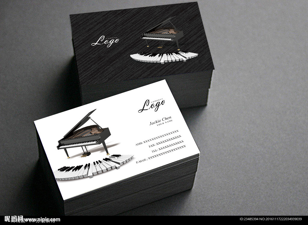 钢琴名片
