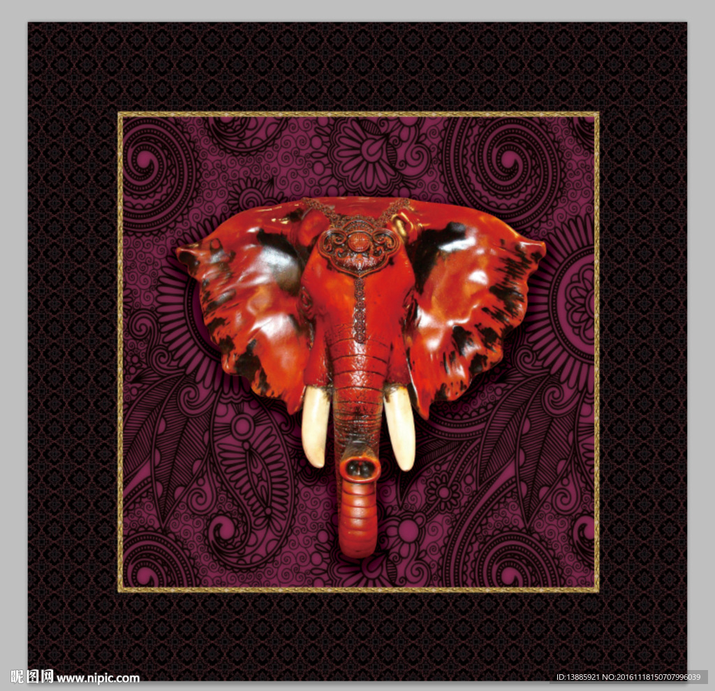 吉祥如意复古风高档装饰画