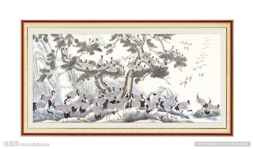 百鹤图 松鹤延年