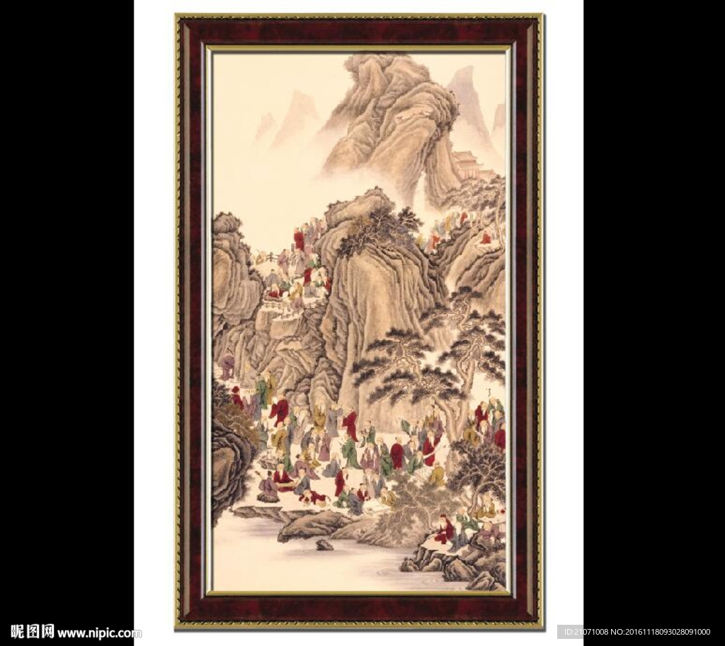 山水画 百寿图