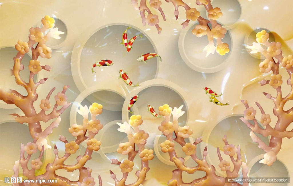 3d玉雕背景墙