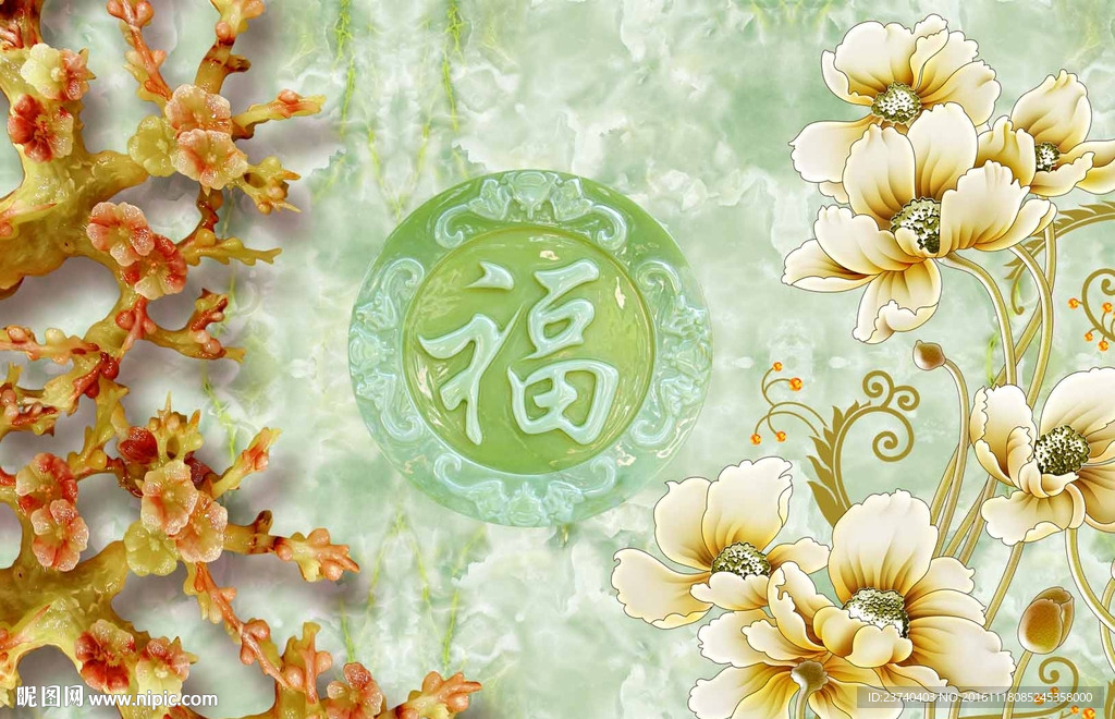 玉雕背景墙
