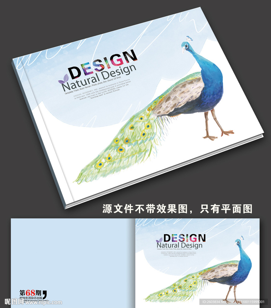 孔雀时尚画册封面