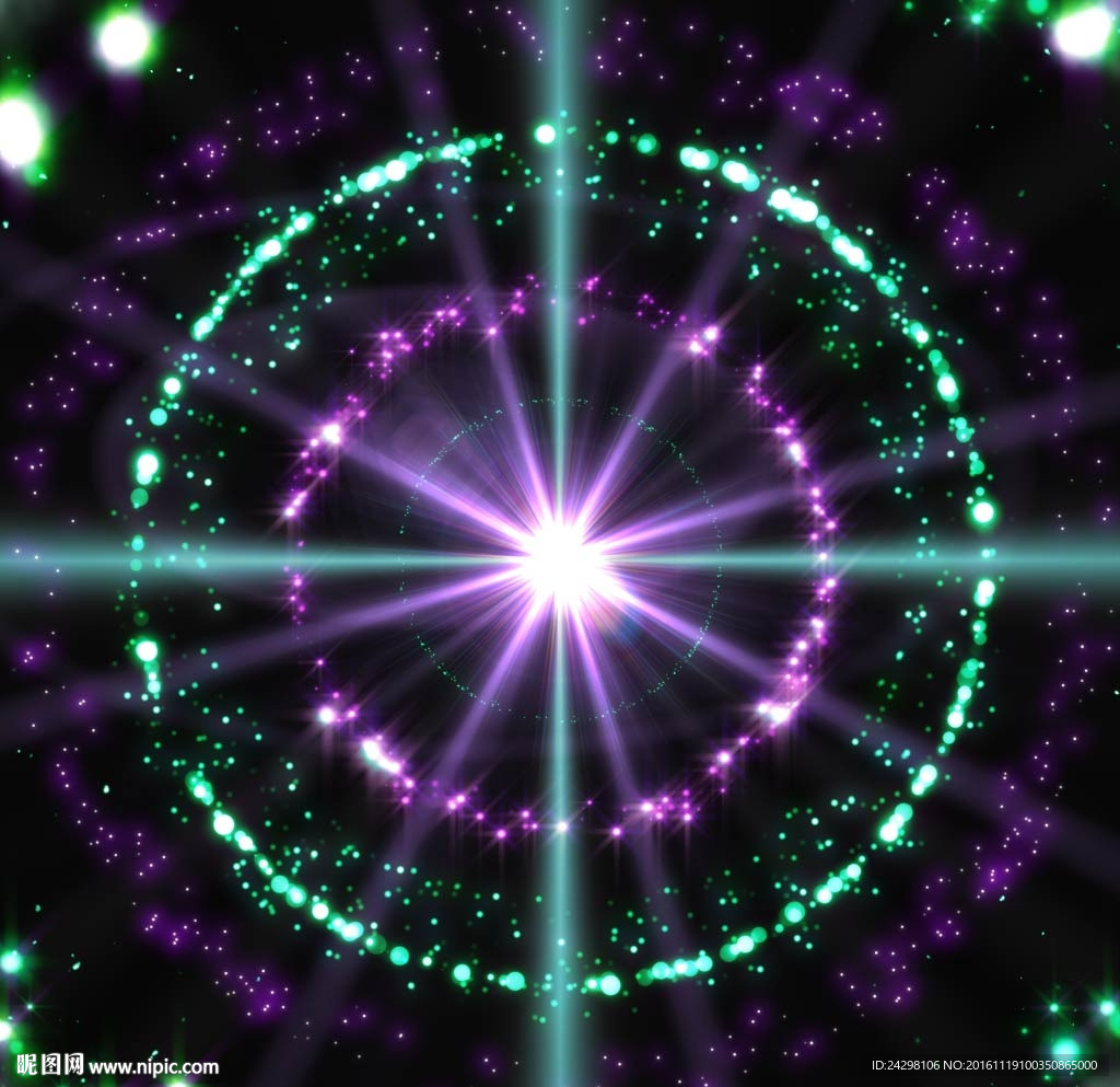 爆炸光系粒子紫色游戏特效