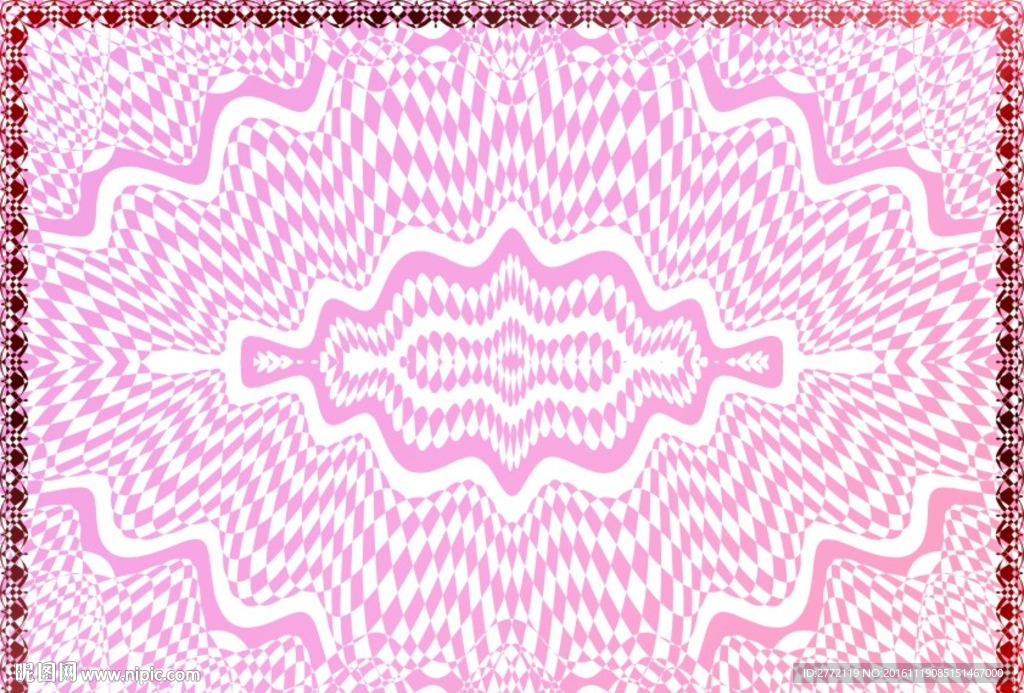 火焰红-证书底纹