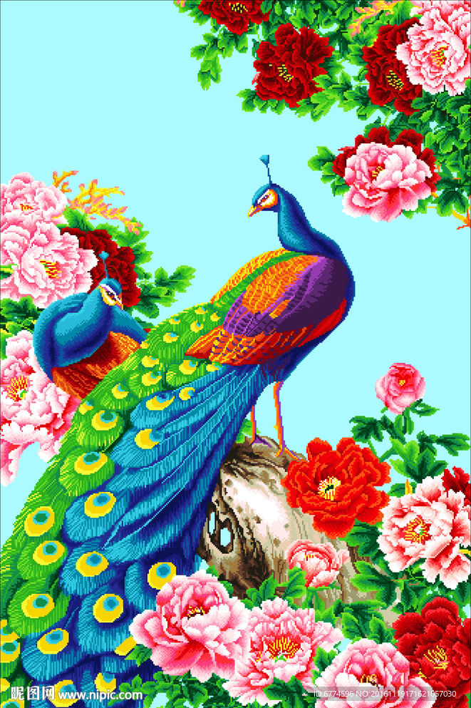 十字绣 富贵祯祥