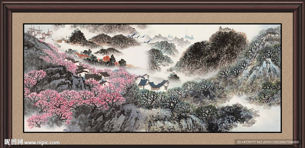 国画山水画