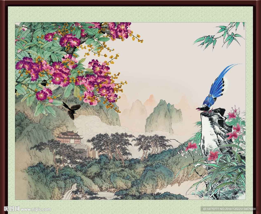 花鸟国画 报春