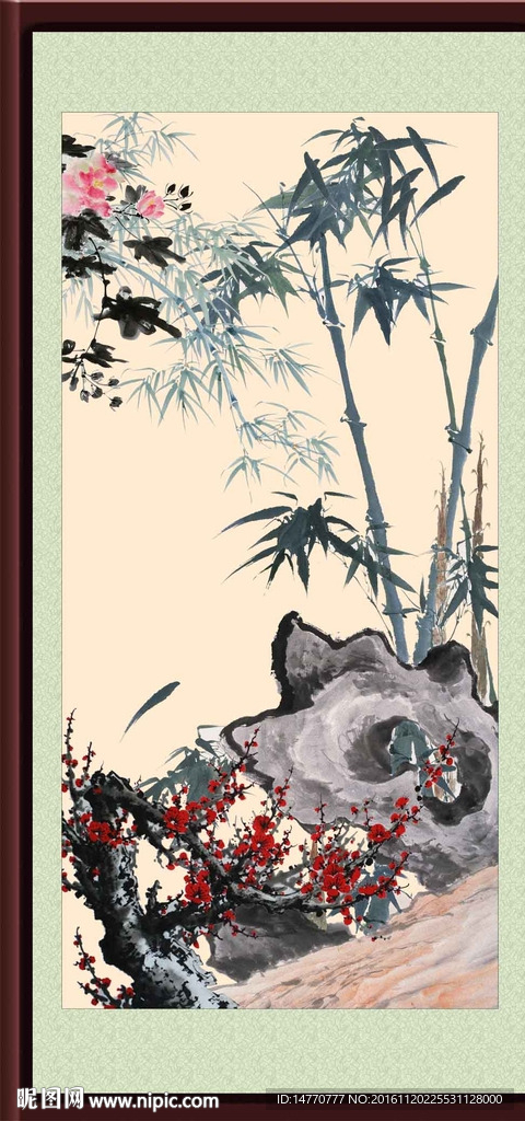 国画竹子
