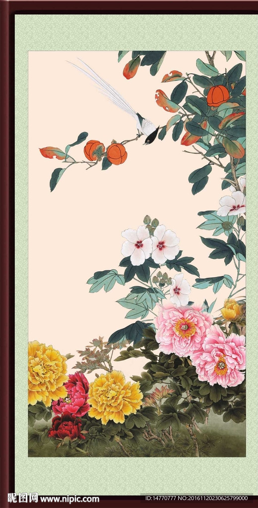 花鸟牡丹