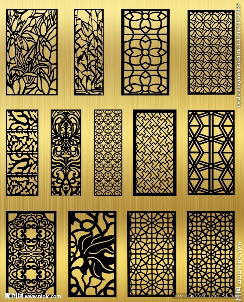 镂空雕刻设计图__移门图案_底纹边框_设计图库_昵图网nipic.com
