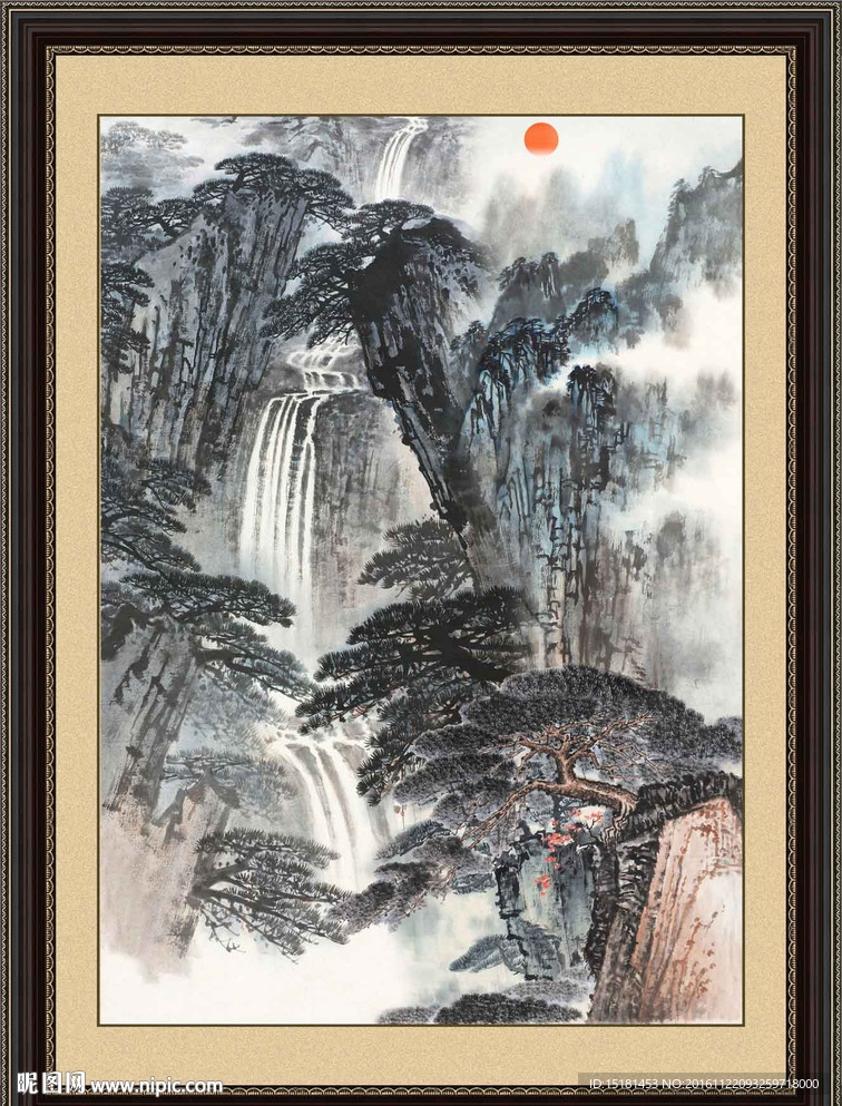 水墨山水画