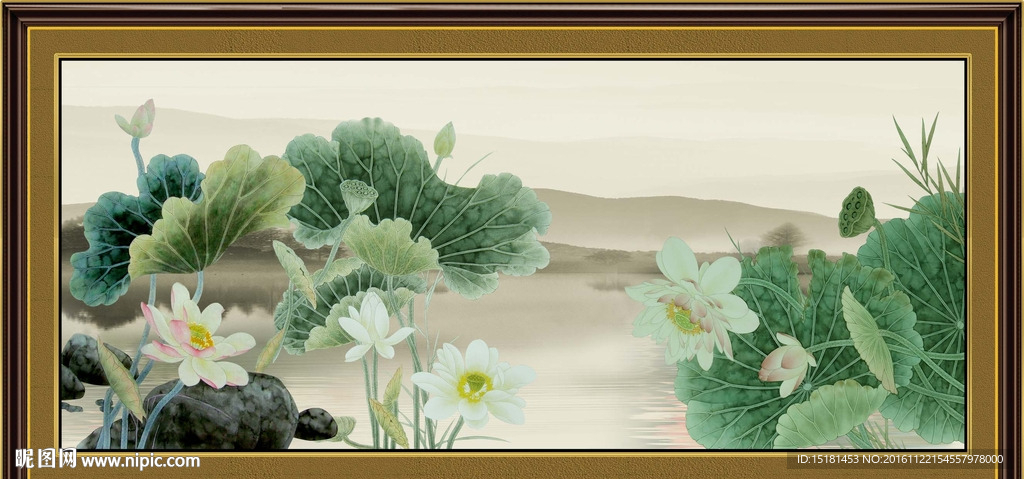 荷花图