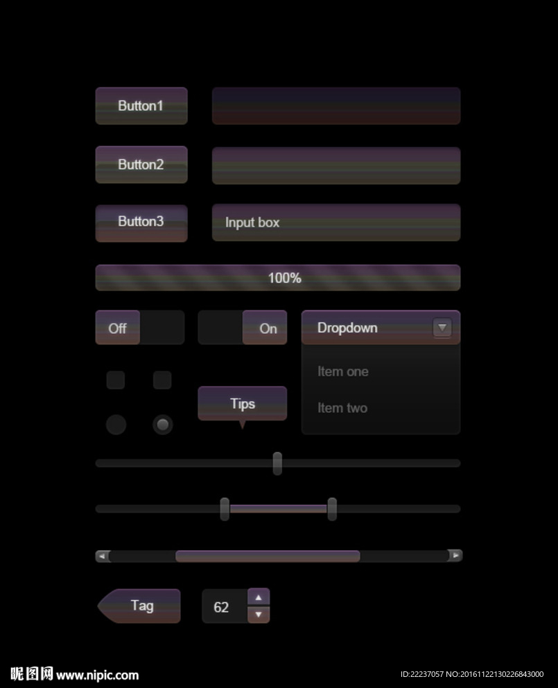 按钮图标移动界面ui设计