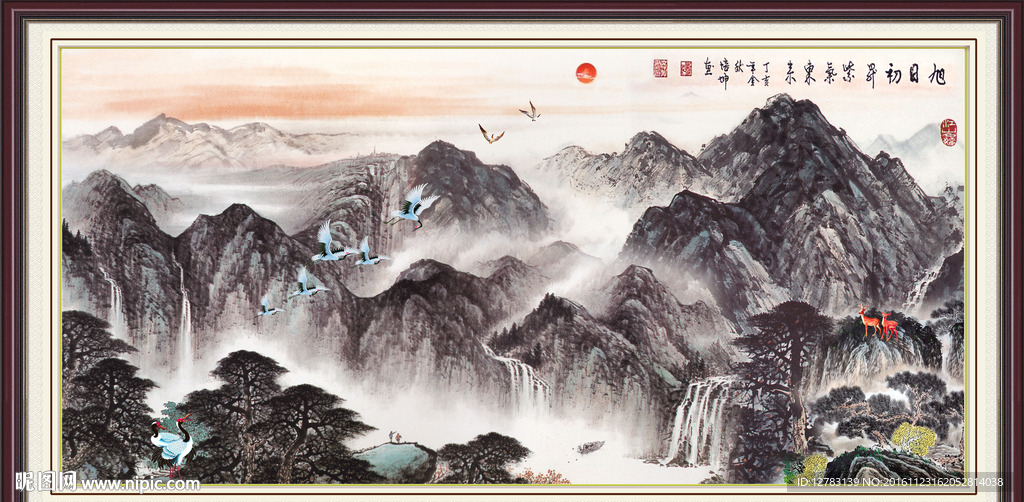 国画山水画