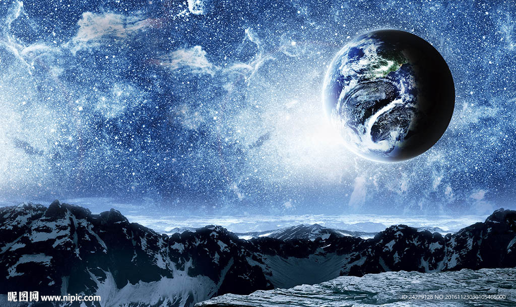 宇宙星球背景墙