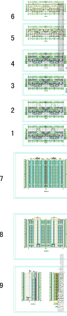 住宅建筑平面布置施工图