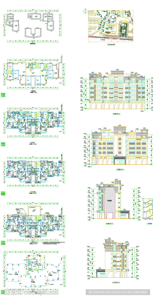 CAD楼房建筑图纸