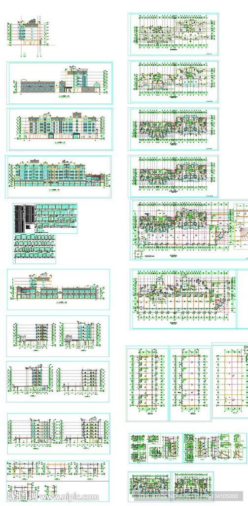 商务住宅建筑平面布置图